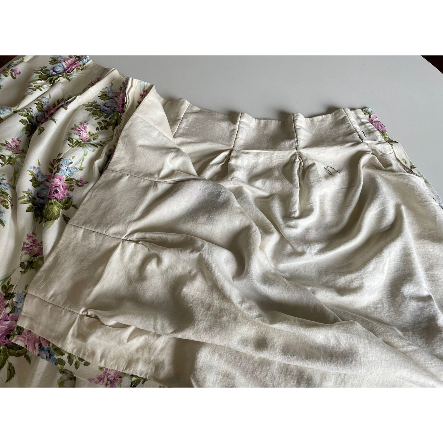 Vintage 70s pleated curtain
