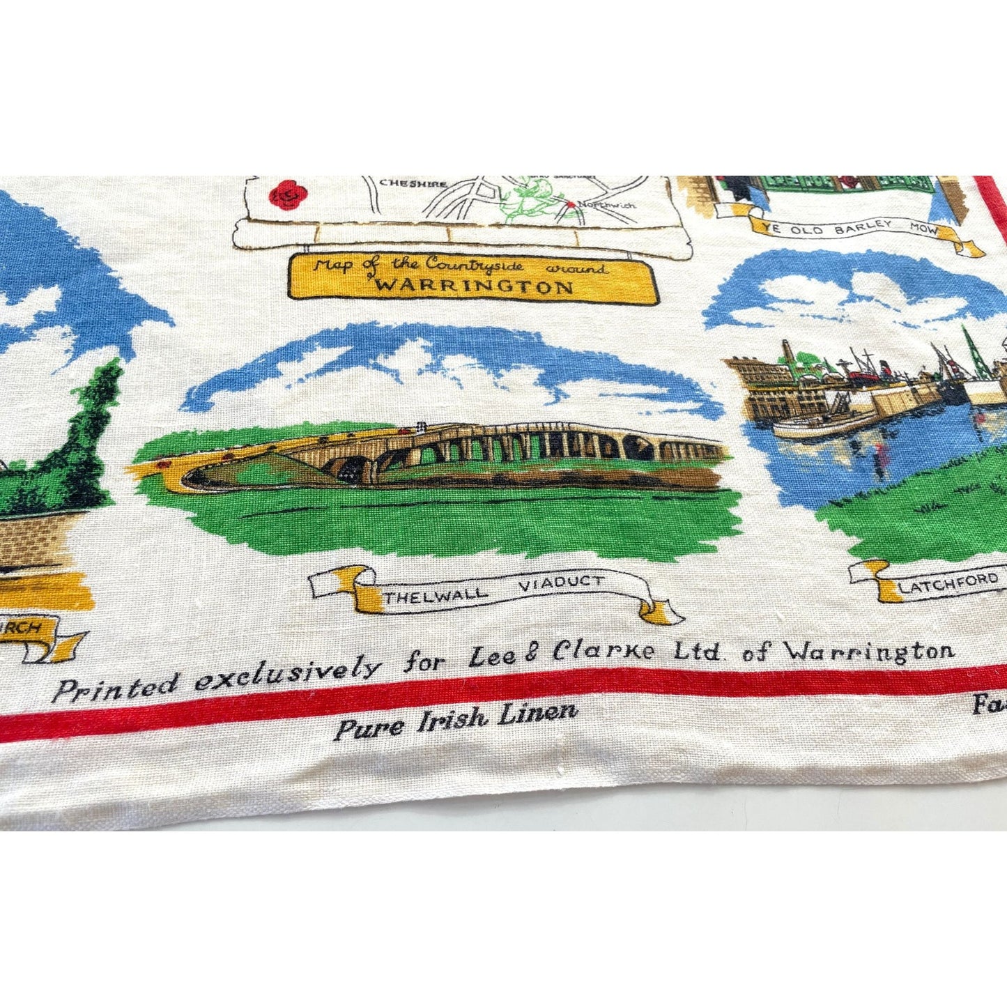 Vintage Warrigton tea towel, Lea & Clarke ltd.