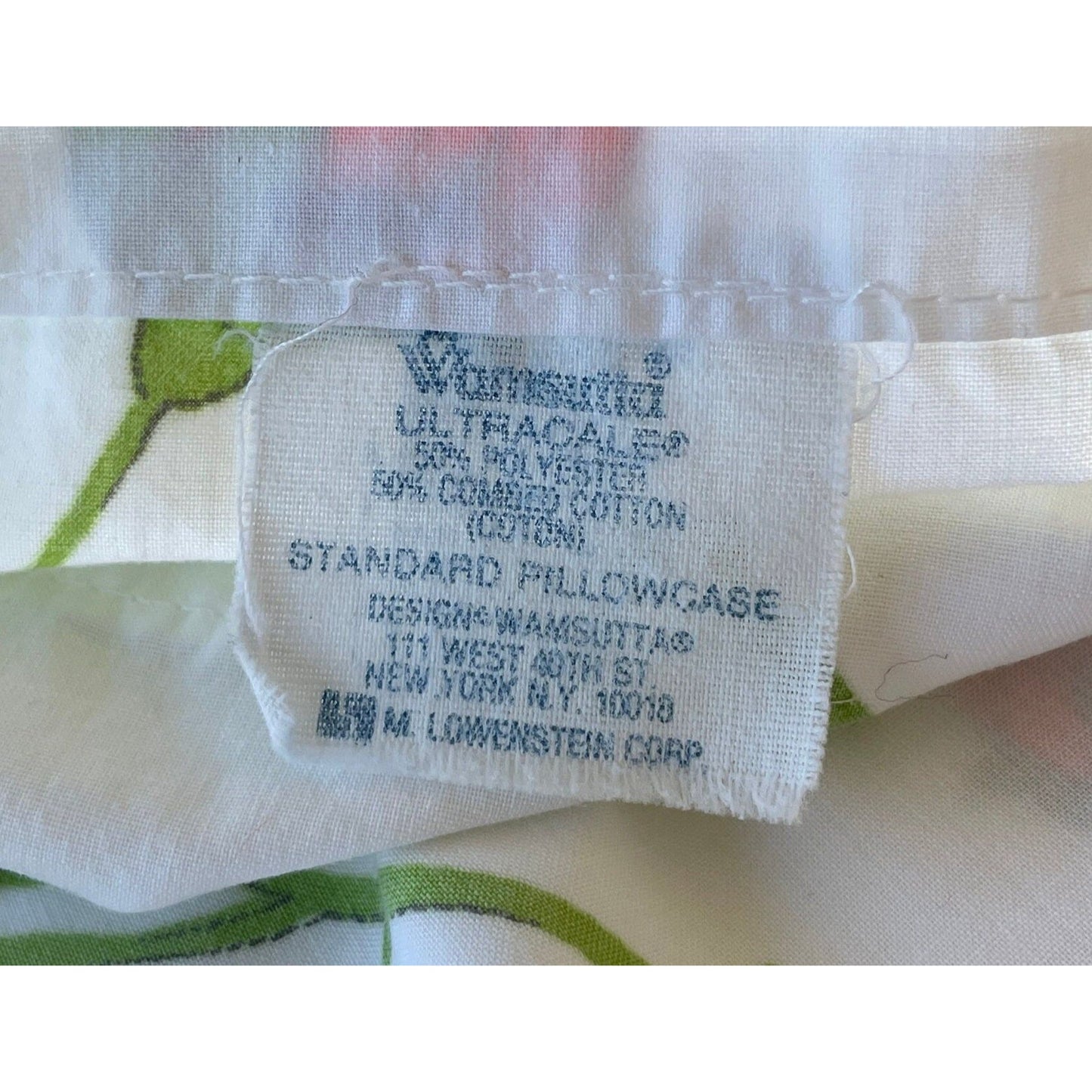 Vintage 80s pillowcase, Wamsutta designed by Christian Dior