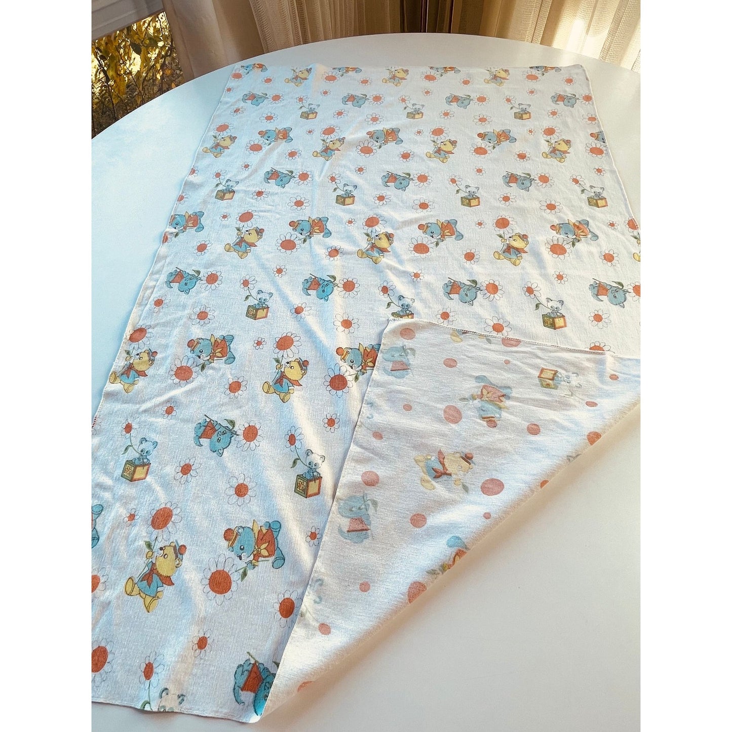 Vintage 70s baby blanket