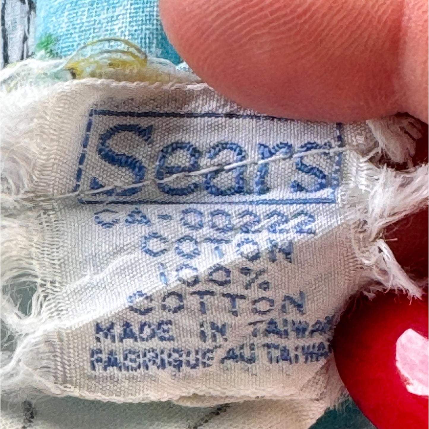 Vintage 1970s single pillowcase, Sears Noah's Ark, groovy animals