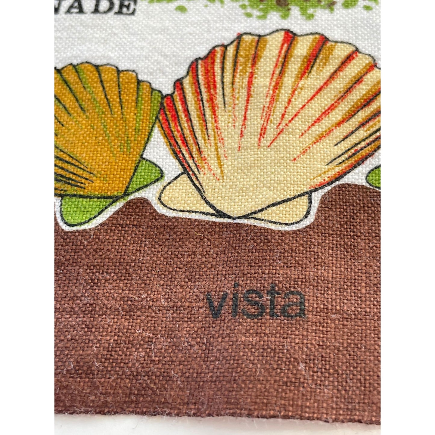 Vintage Lancashire Coast tea towel, Vista 100% cotton