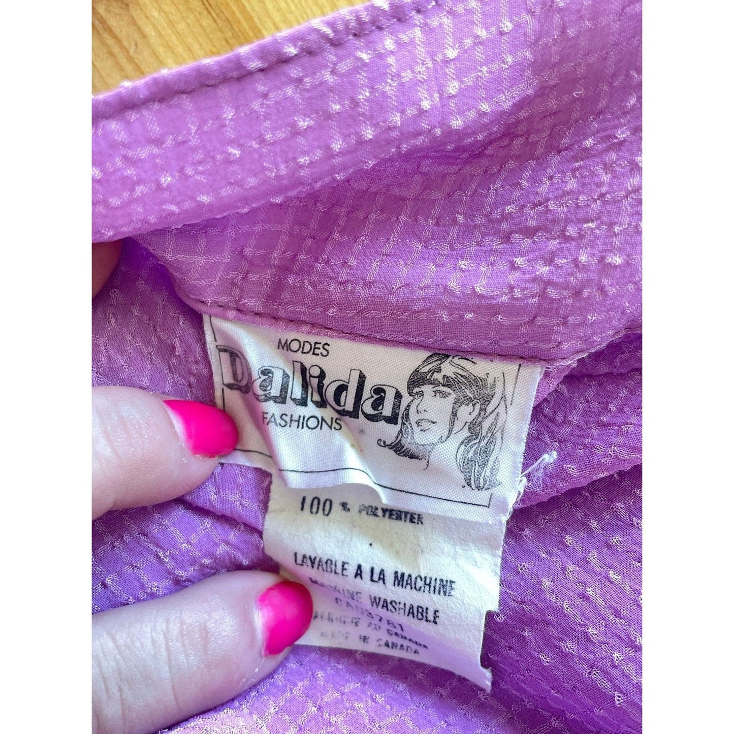 Vintage 80s sheer blouse, pink textured, long sleeves