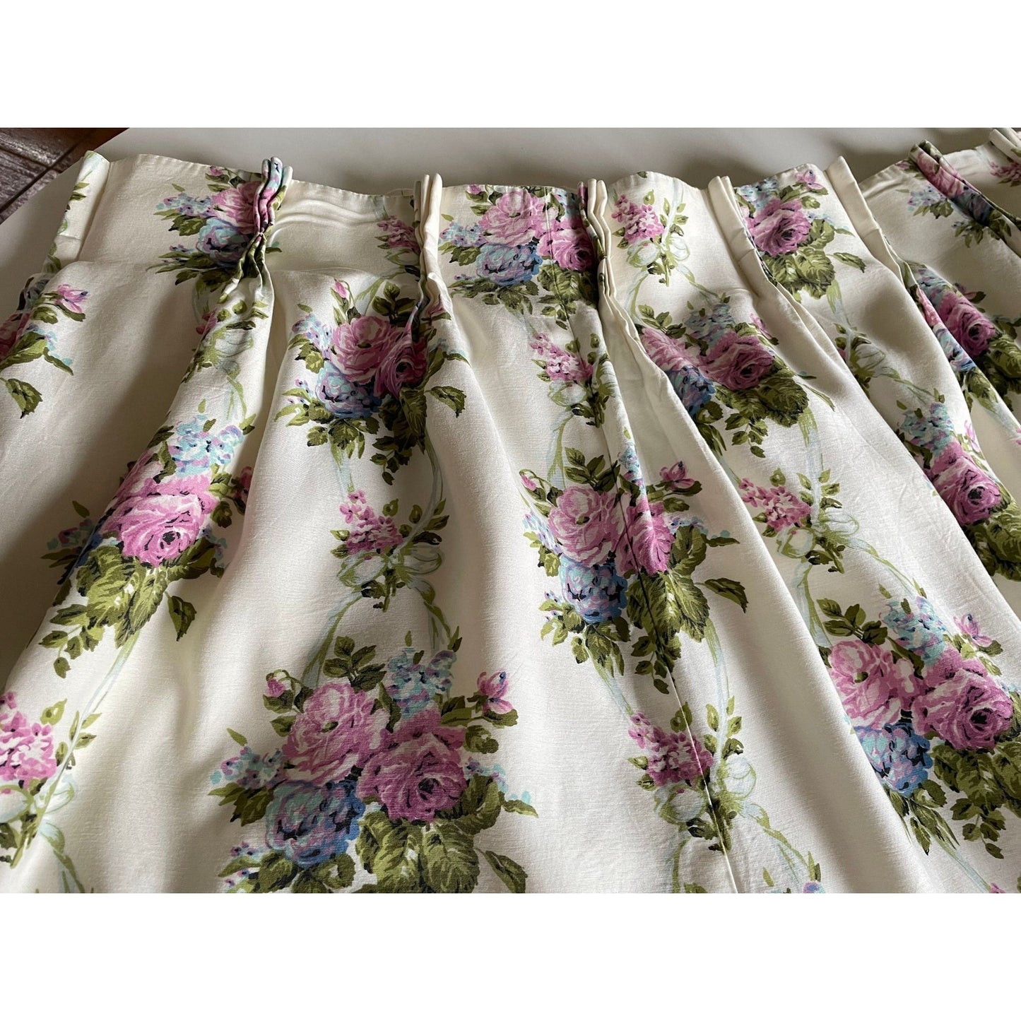 Vintage 70s pleated curtain