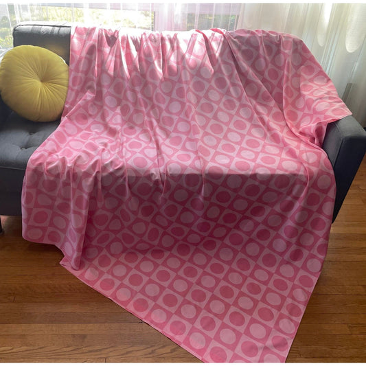 Vintage 70s flat sheet, full / queen size, Dominion Textile Truprest