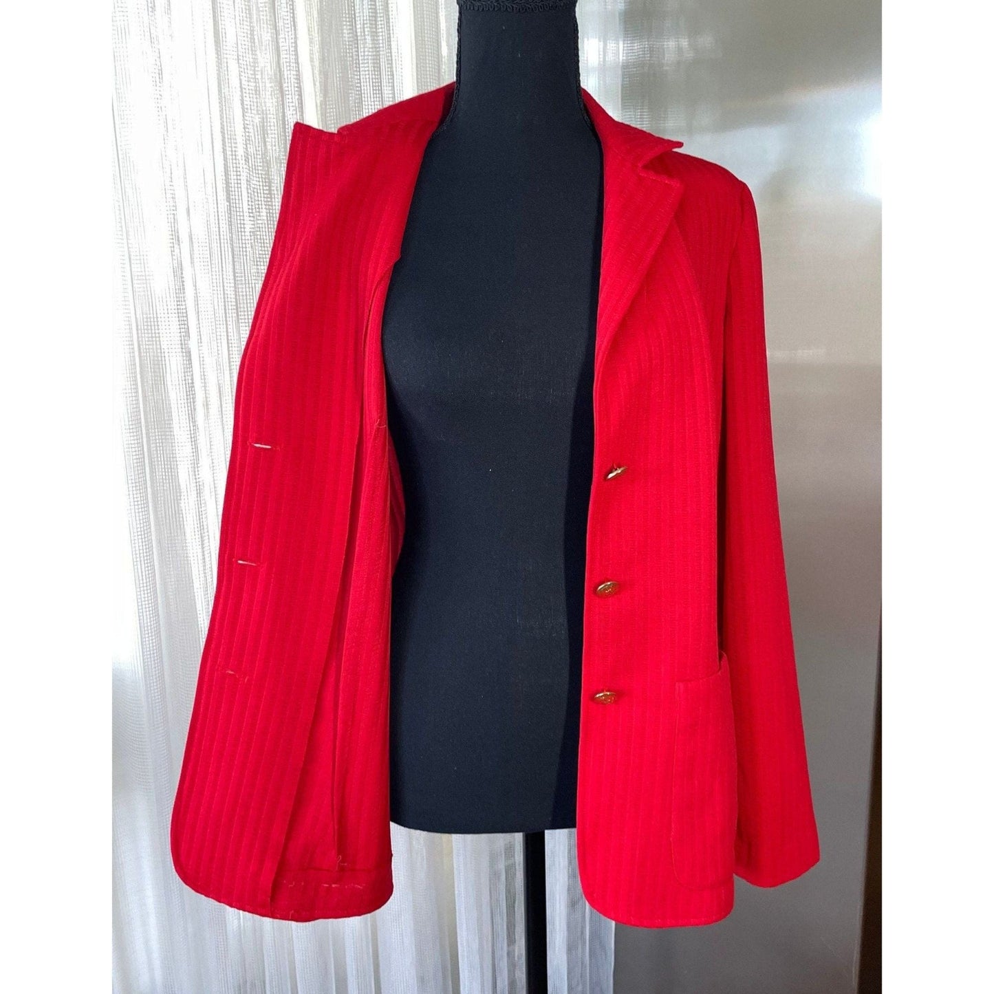 Vintage 80s blazer, red jacket, Hobnobber