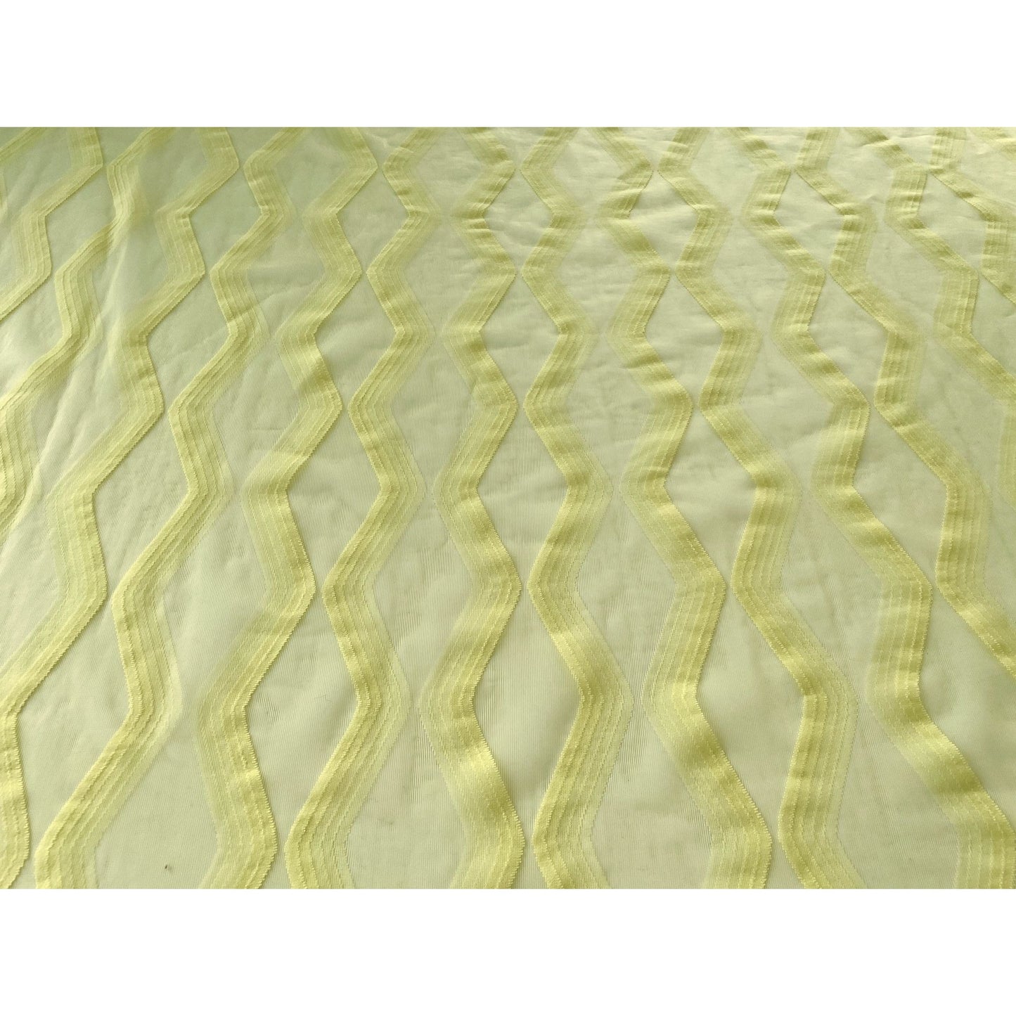 Vintage 70s yellow geometric shower curtain