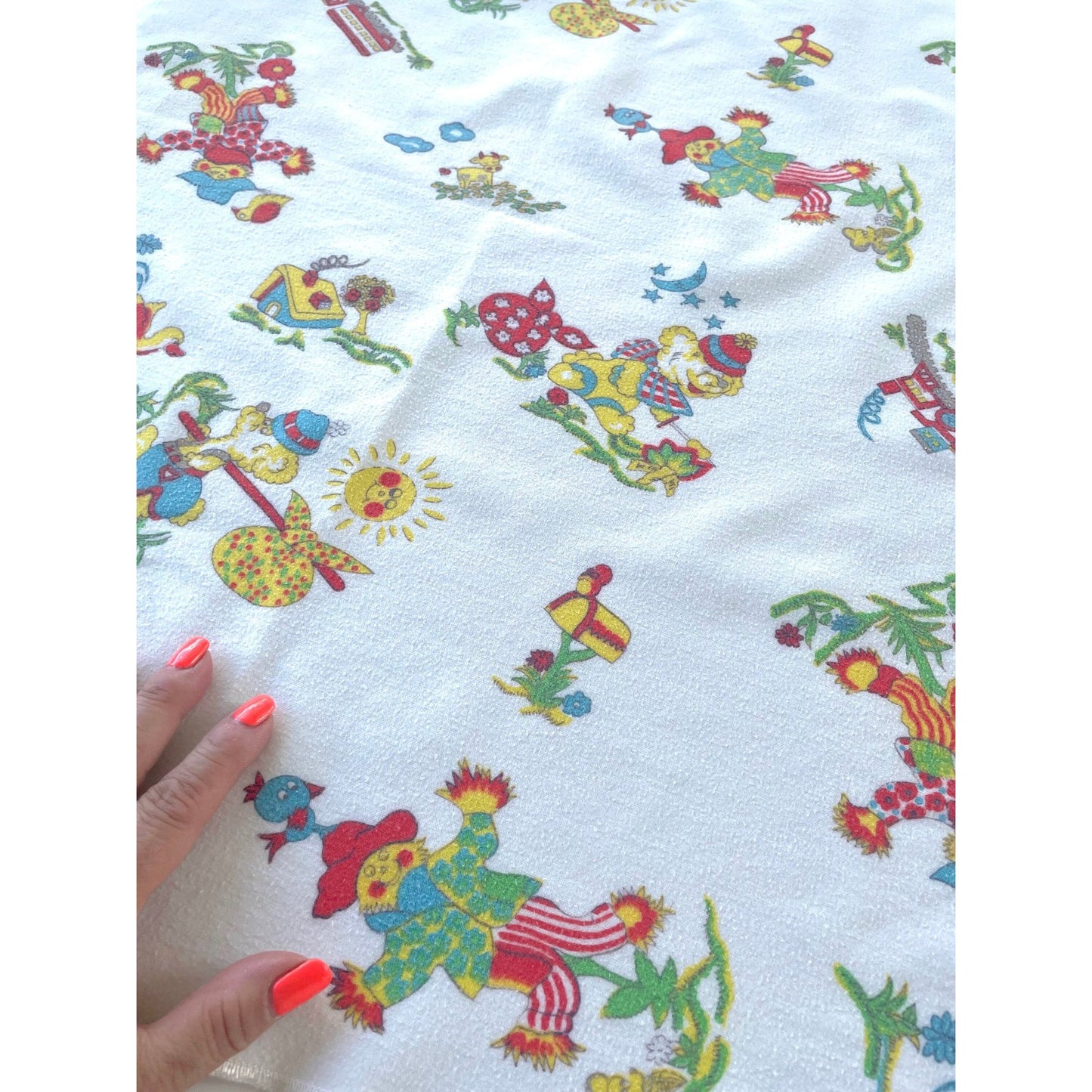 Vintage 70s baby blanket