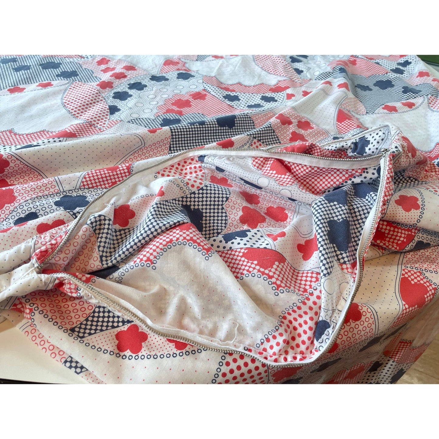 Vintage 70s duvet cover, queen size bed