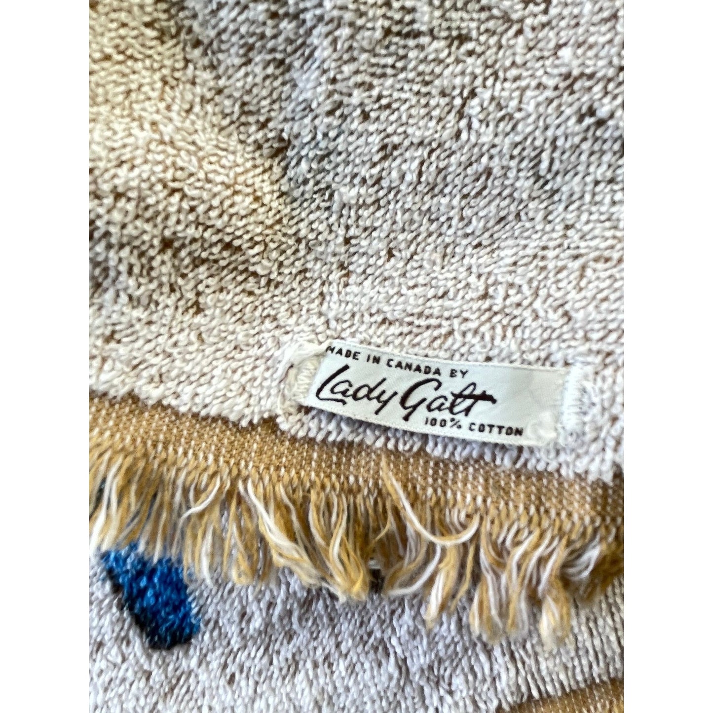Vintage 60s Canada Centennial bath towel