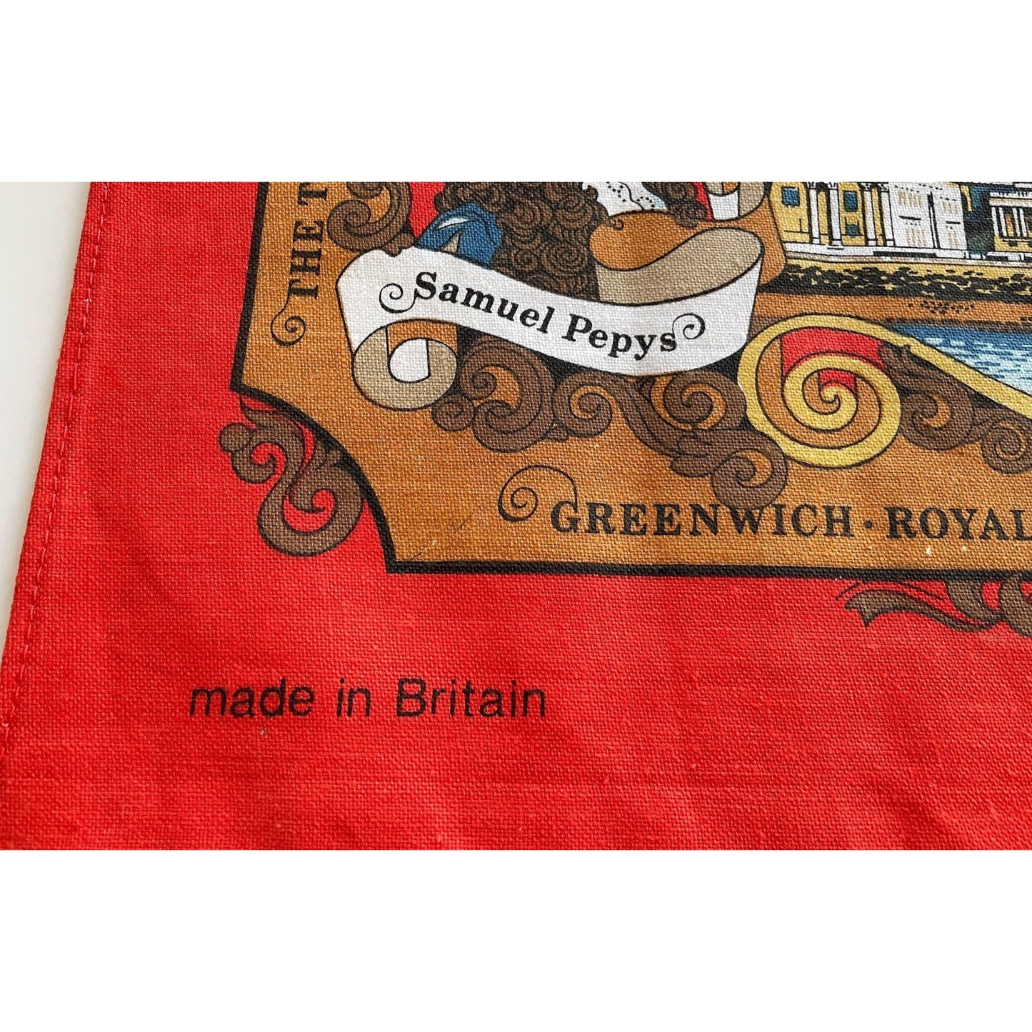Vintage London tea towel, Vista