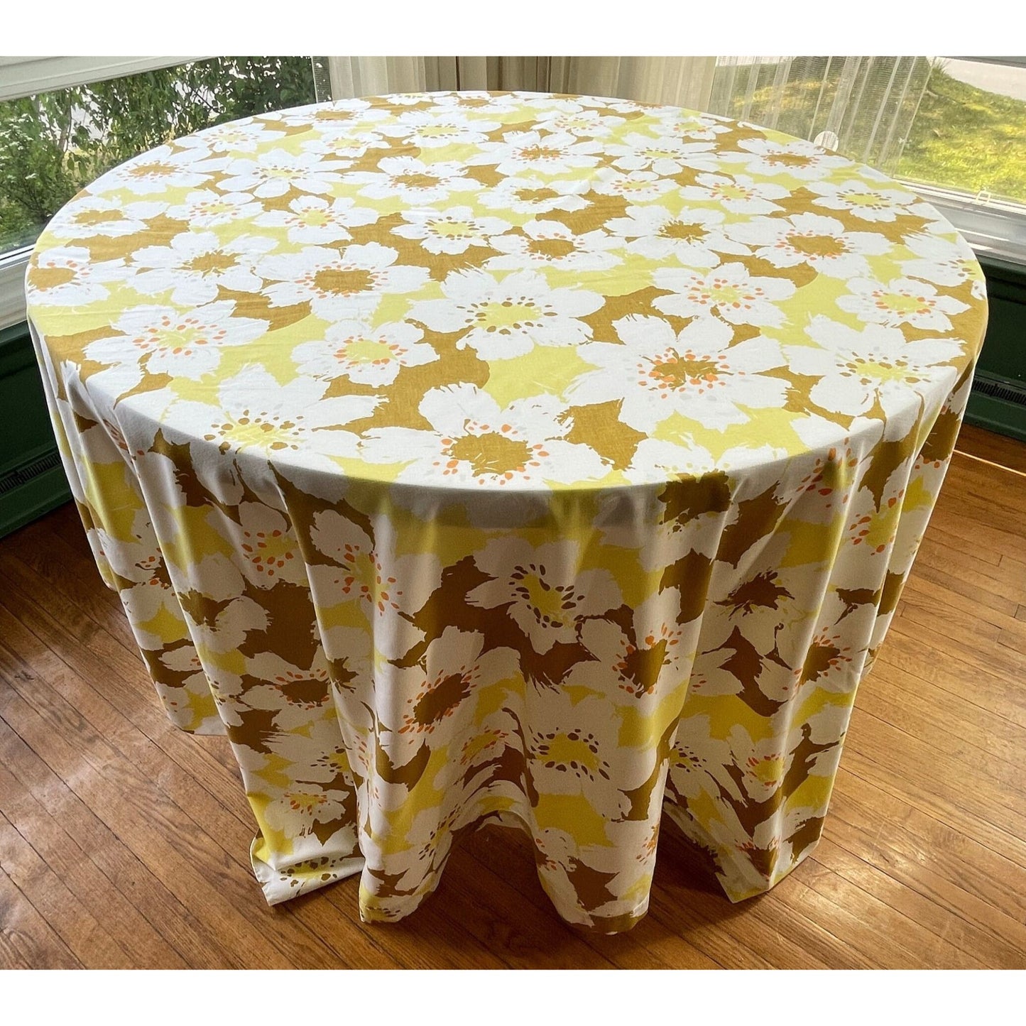 Vintage 70s semi fitted sheet, twin size, Truprest