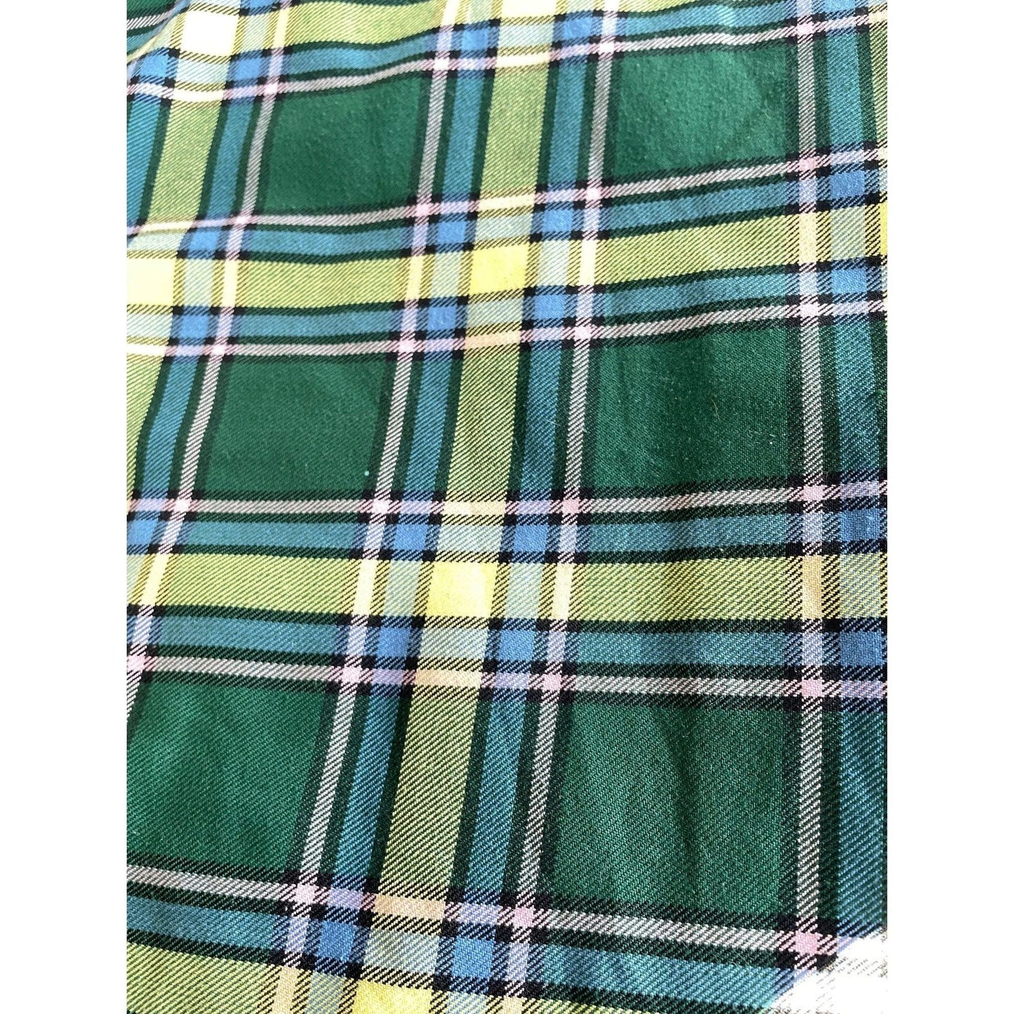 Vintage 80s mini skirt, student pleated plaid skirt
