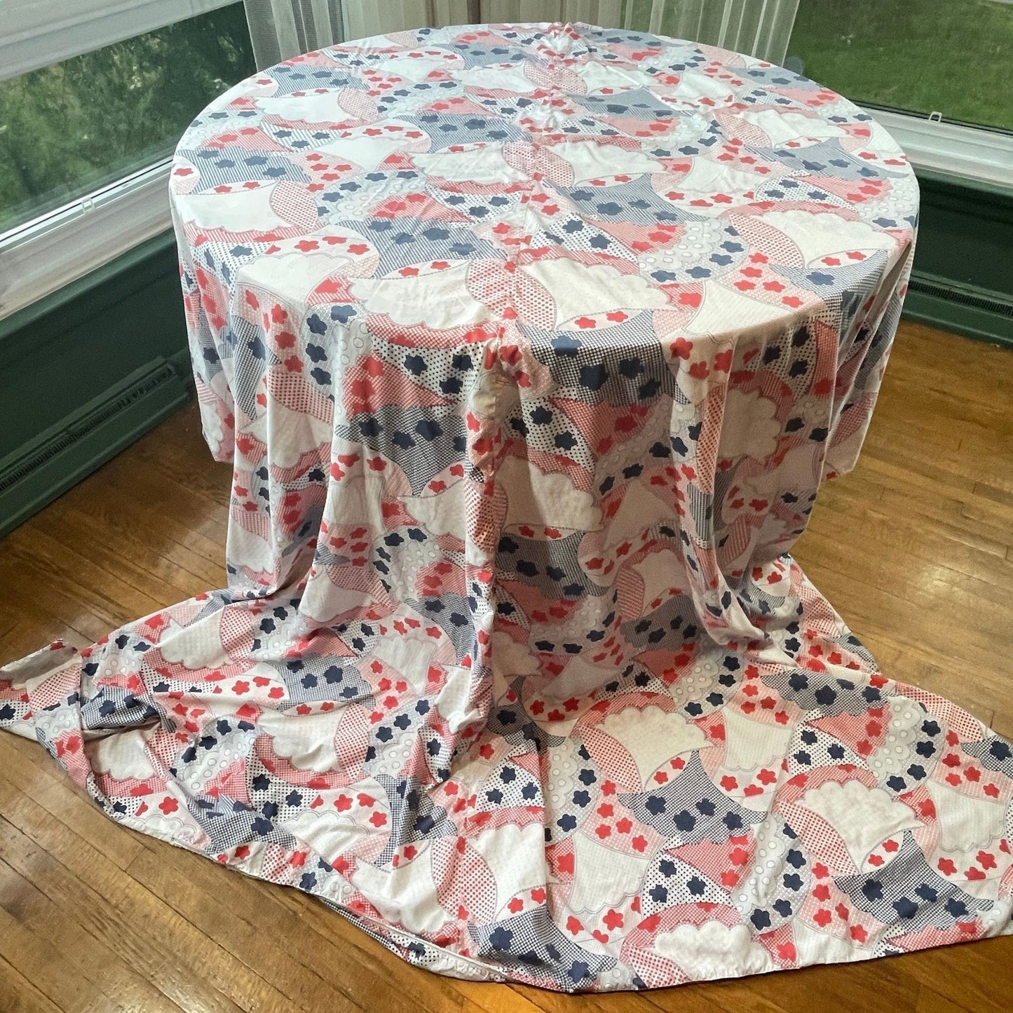 Vintage 70s duvet cover, queen size bed