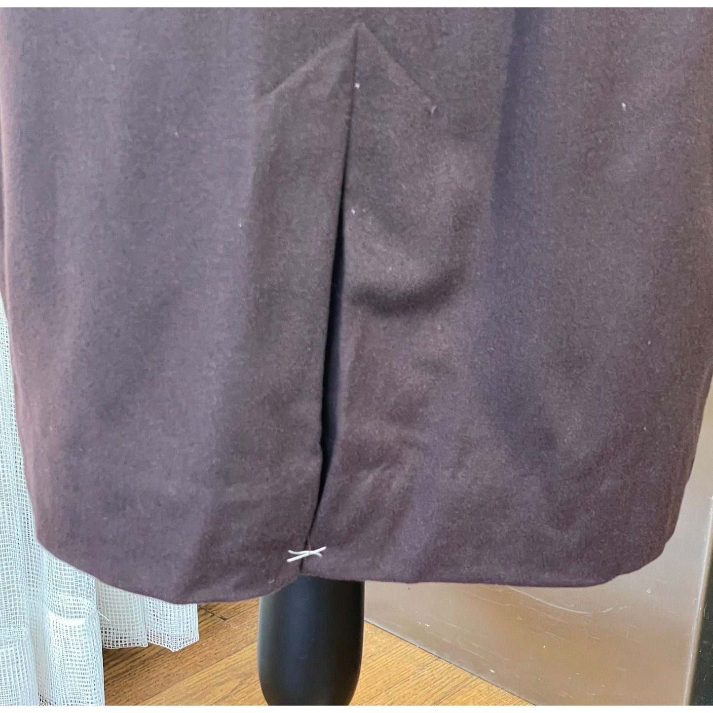 Vintage 1950s skirt, 100% wool, chocolate brown, Toni Lynn of Edmonton