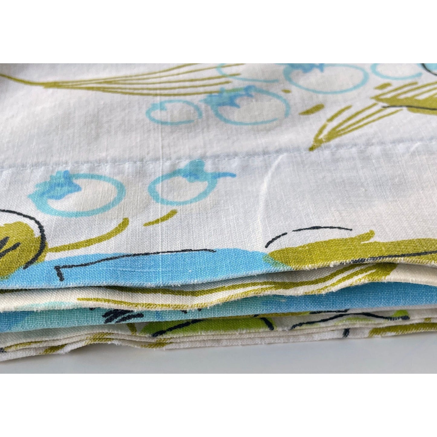 Vintage 70s double size flat sheet, Varitex