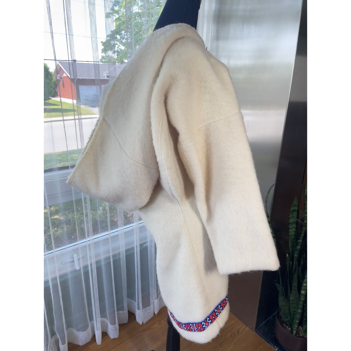 Vintage 1960s Inuit Amauti, 100% wool parka, built-in baby pouch