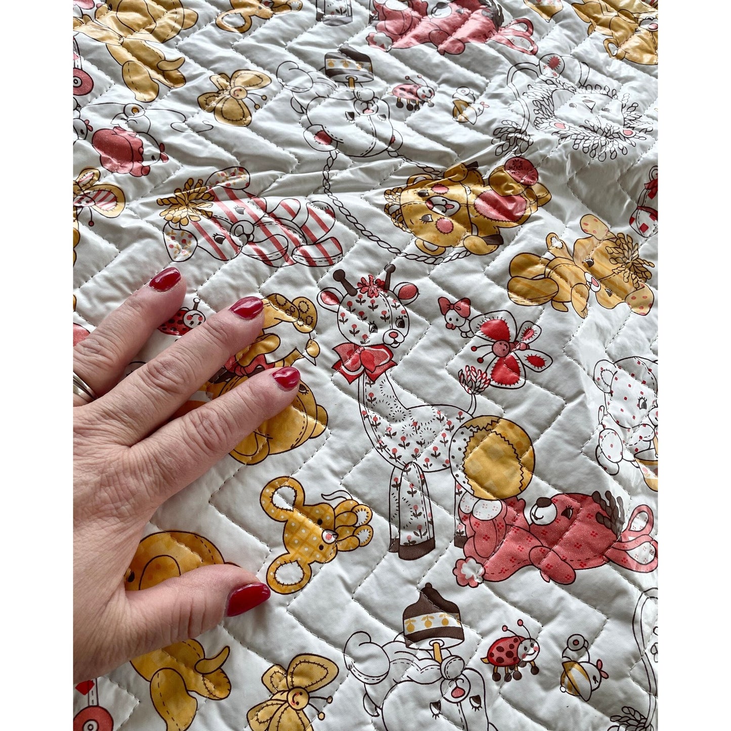 Vintage 70s changing table cover
