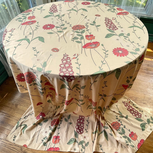 Vintage 70s flat sheet, twin size, Pequot bed