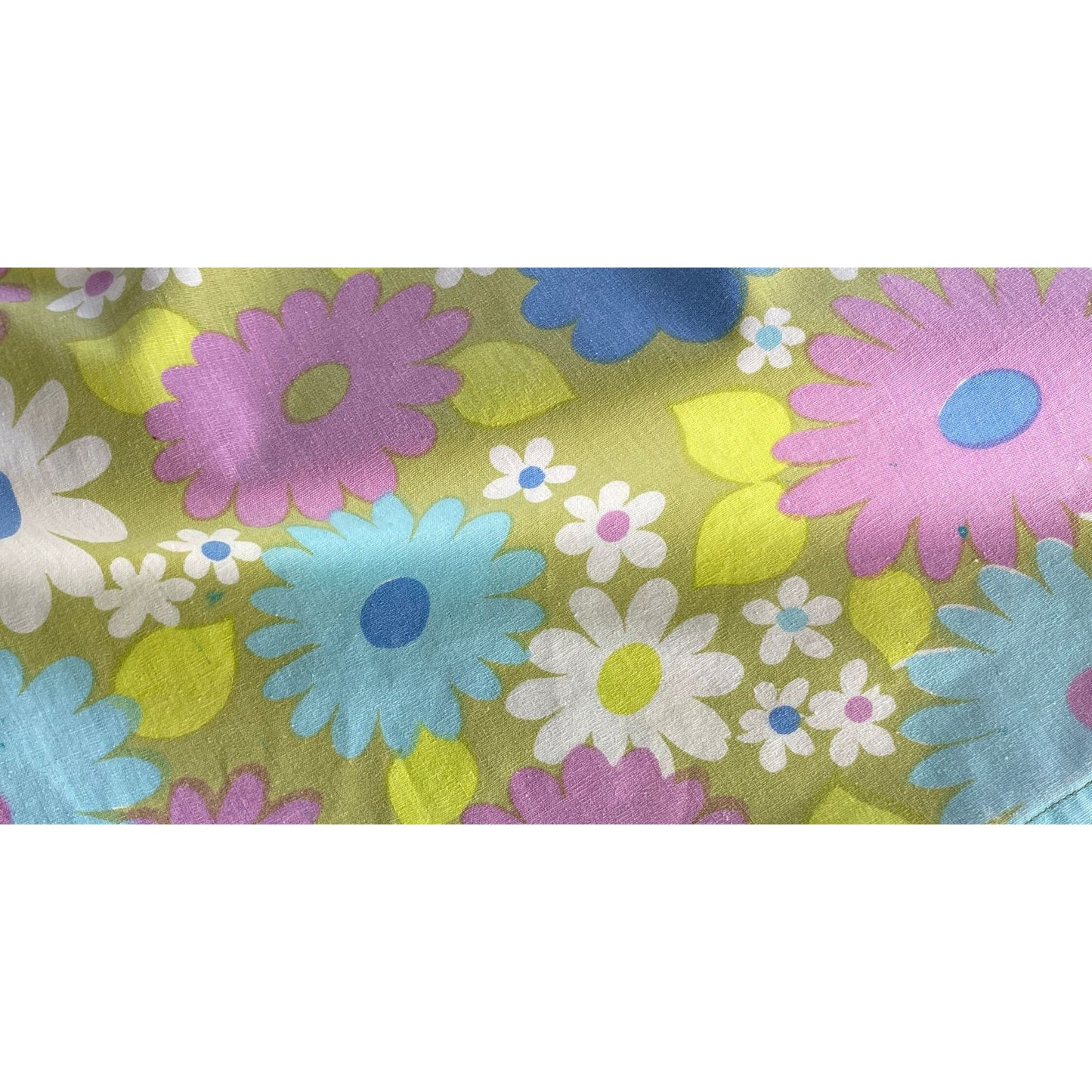 Vintage 70s flat sheet, double/full size, Wabasso