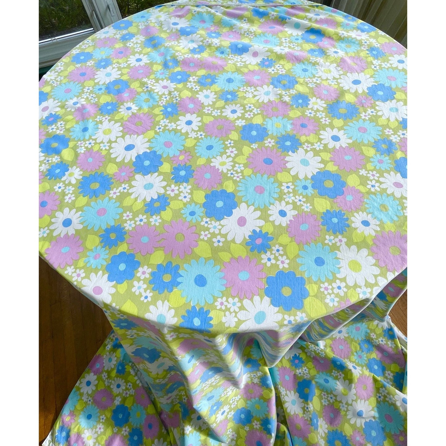 Vintage 70s flat sheet, double/full size, Wabasso