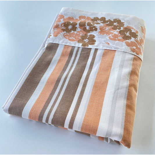 Vintage 70s flat sheet, double/full size, Truprest