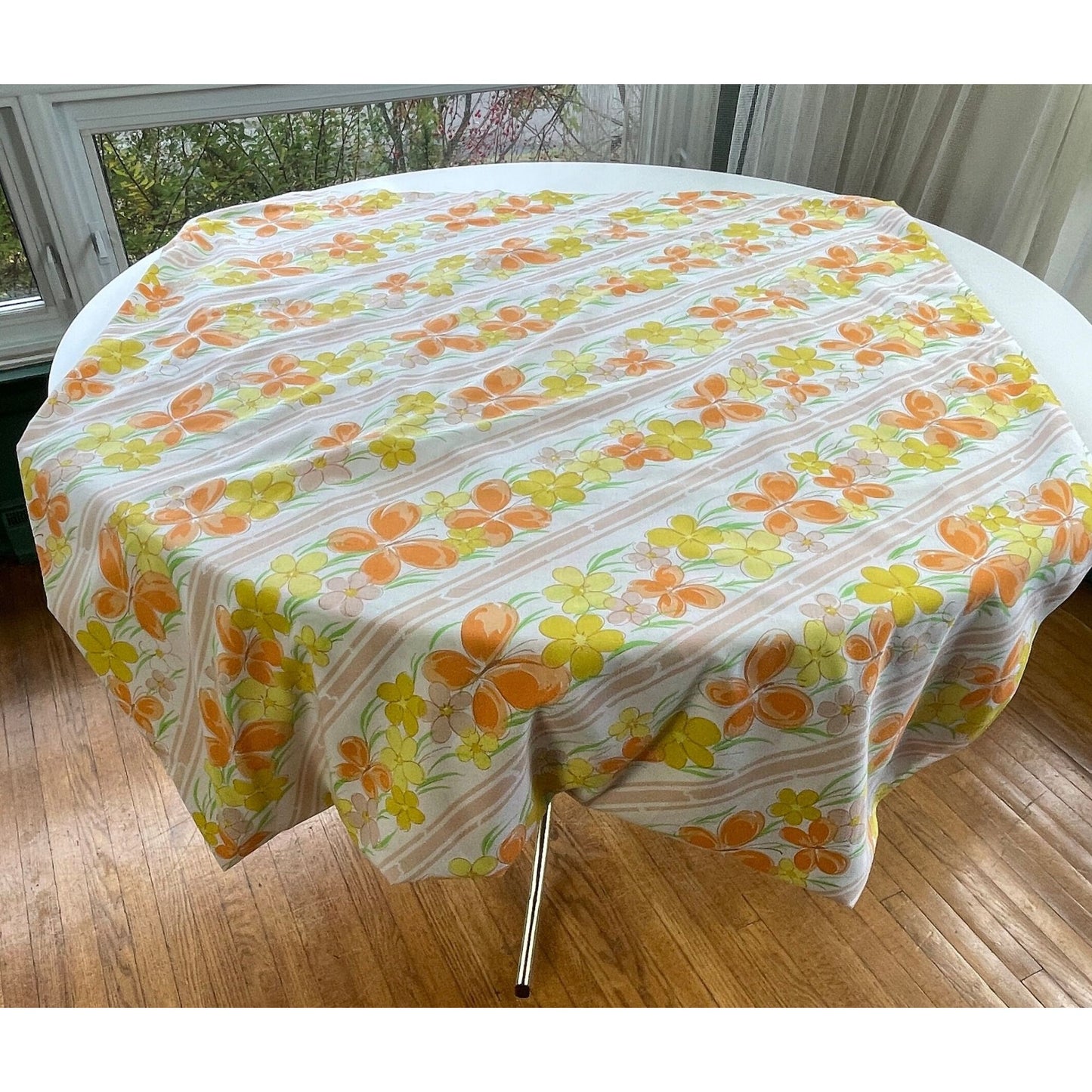 Vintage 70s flat sheet, full/double size, Wabasso