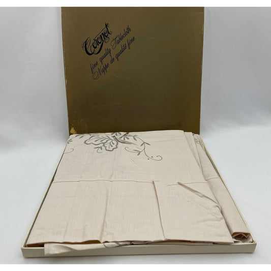 Vintage tablecloth set, square tablecloth and 6 napkins