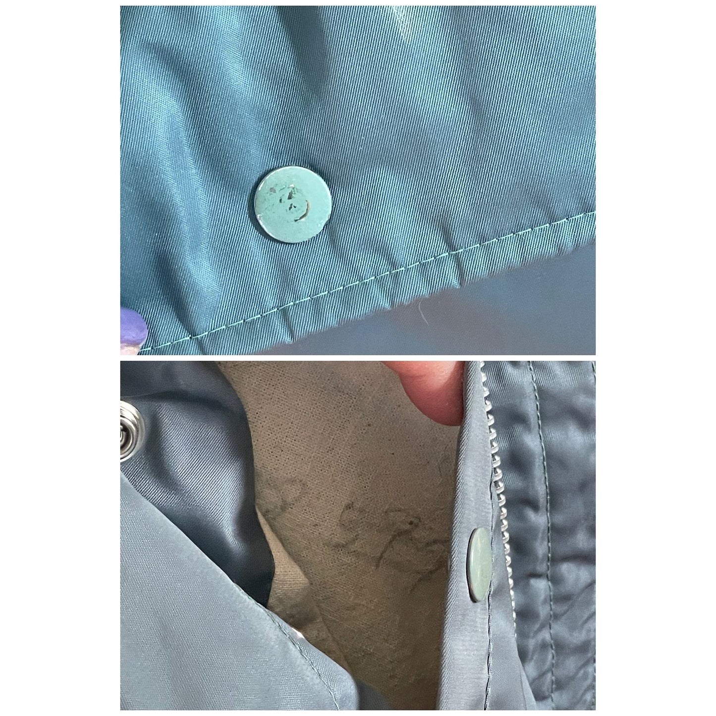 Vintage 70s parka, grey hooded winter jacket, Sears Men's