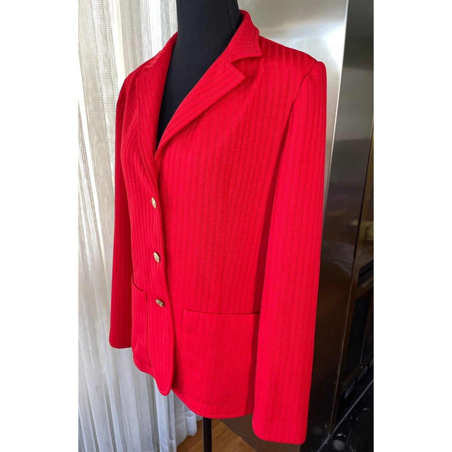 Vintage 80s blazer, red jacket, Hobnobber