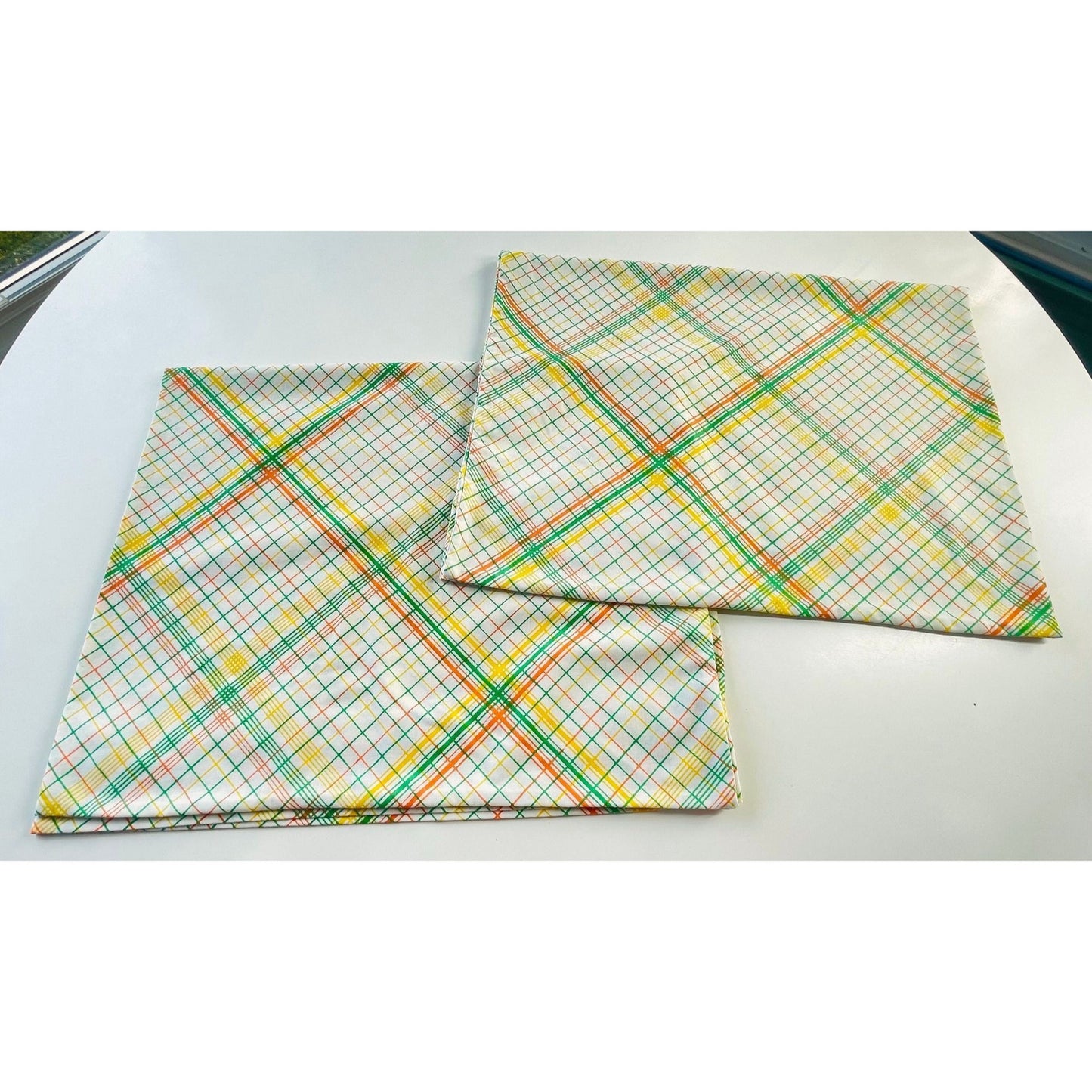 Vintage 70s geometric pillowcases, TasteMaker