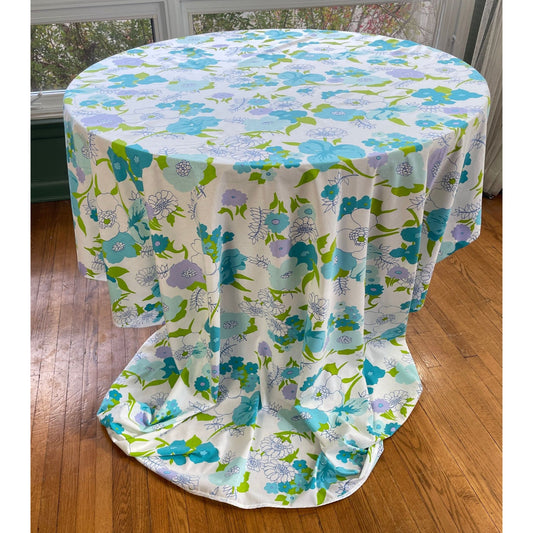Vintage 70s fitted sheet, full / double size bed, TruPrest