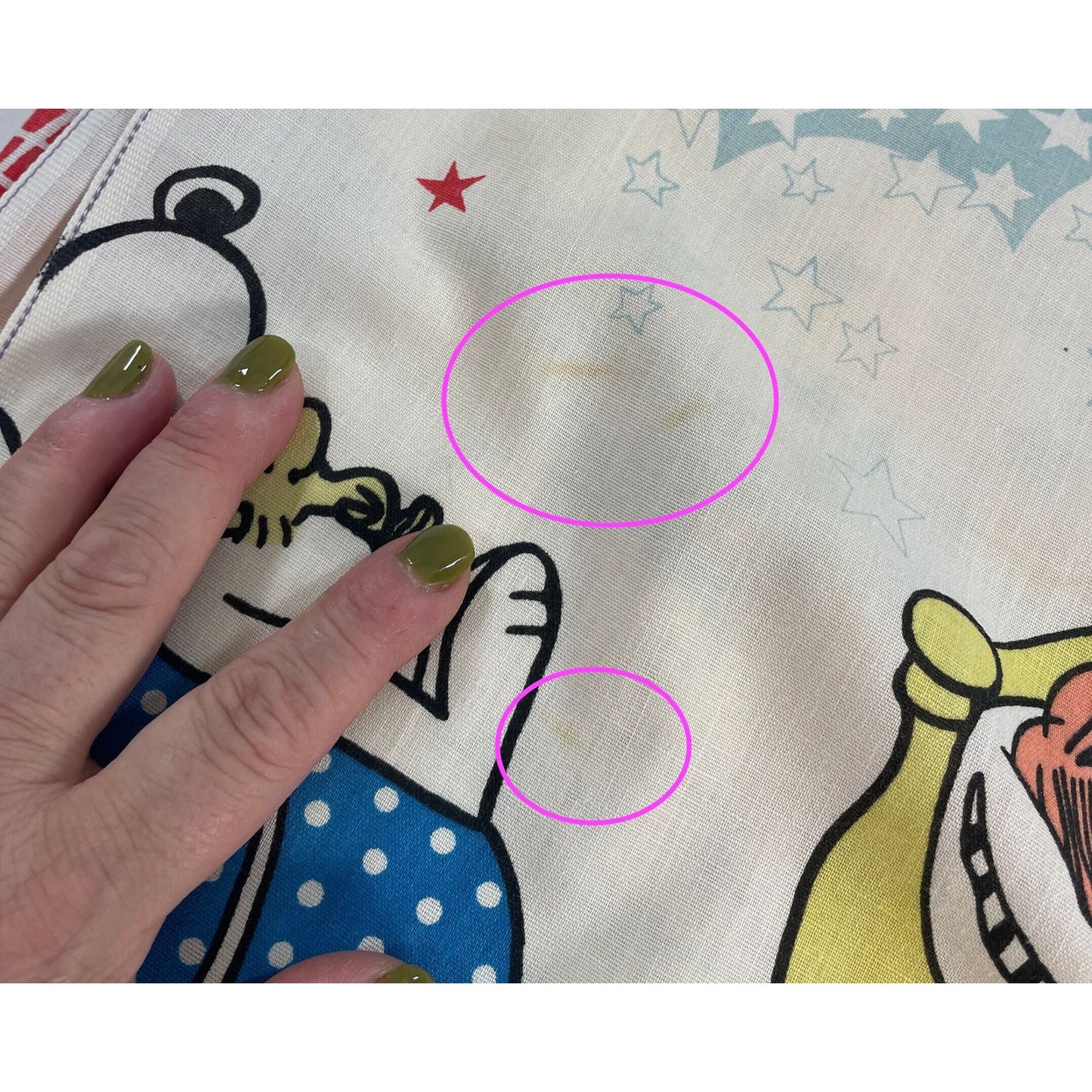 Vintage 60s Charlie Brown pleated curtain