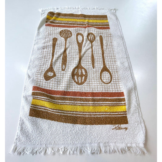 Vintage 70s terrycloth kitchen towel