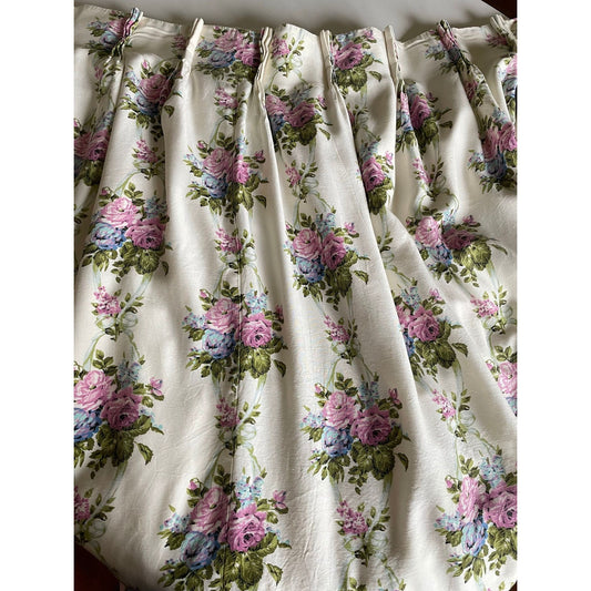 Vintage 70s pleated curtain