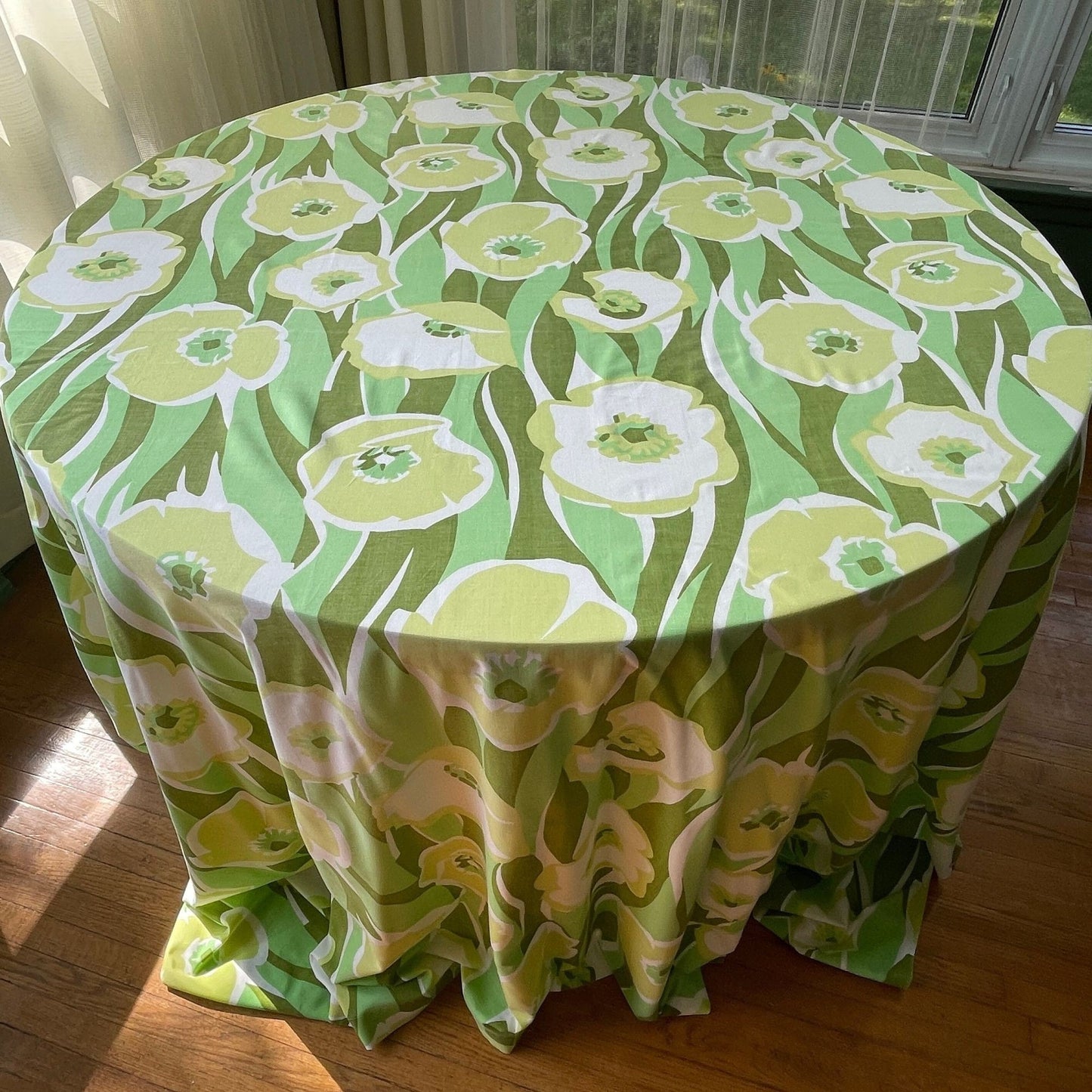 Vintage 70s flat sheet, double / full size, Truprest