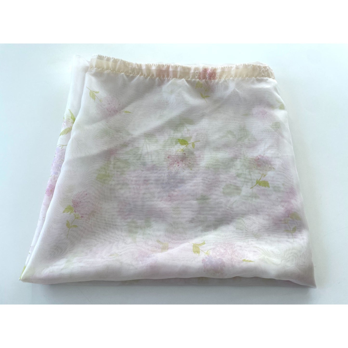 Vintage 80s shower curtain, pink floral