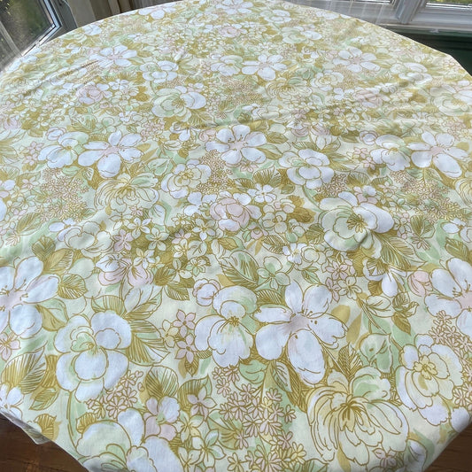 Vintage 70s King size flat sheet