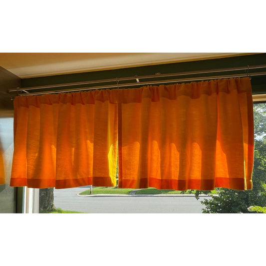 Vintage 70s curtain, yellow thick panel, Sears