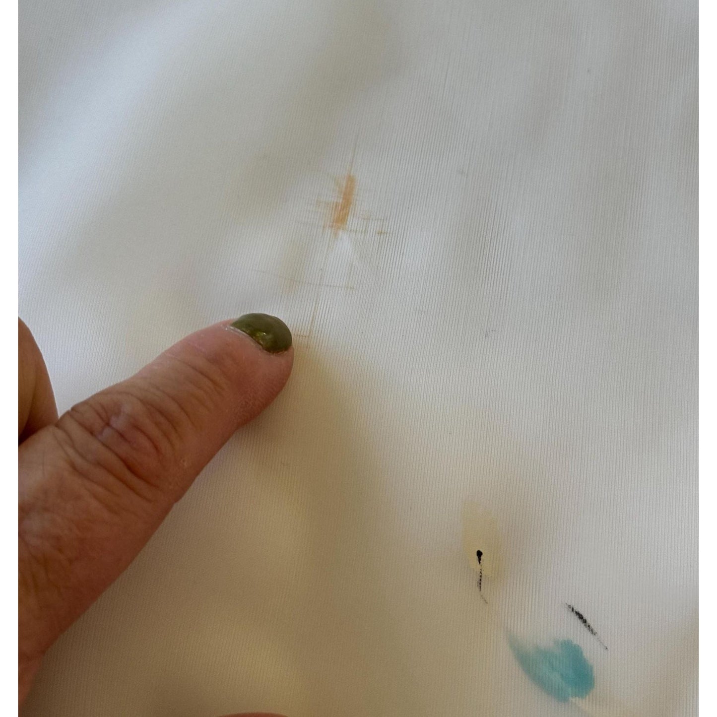 Vintage 50s curtain, sheer hand painted floral panel