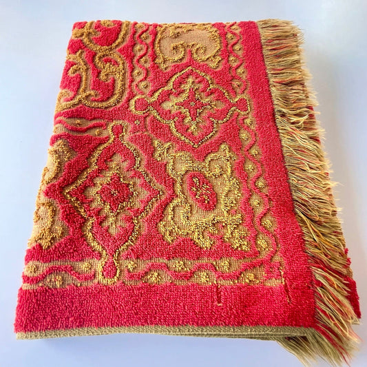 Vintage 70s bath towel, Hope Fashion