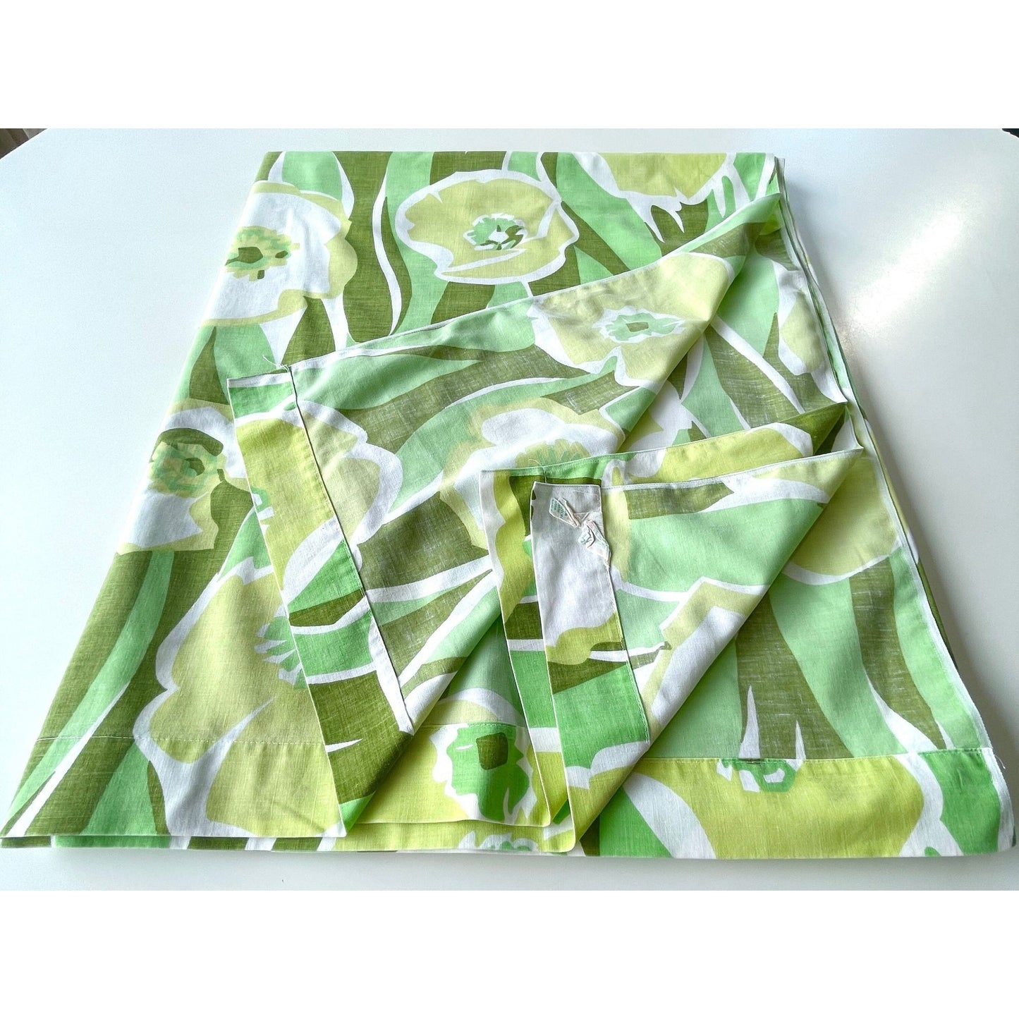 Vintage 70s flat sheet, double / full size, Truprest